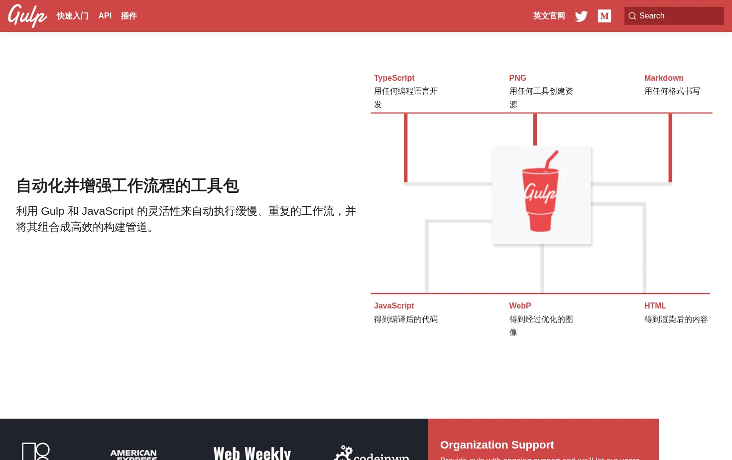 gulp.js 页面快照